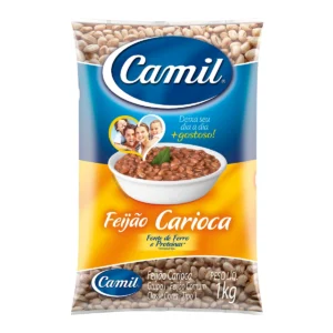 Feijão Carioca Tipo 1 Camil 1kg – Fardo com 30 Unidades