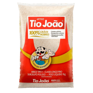 Arroz Tio Joao 1kg Tipo 1 – Fardo com 10 Unidades