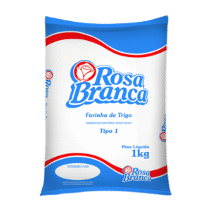 Farinha de Trigo Rosa Branca 1kg – Fardo com 10 Unidades