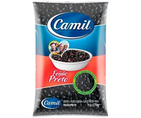 Feijão Preto Camil 1kg – Fardo com 30 Unidades